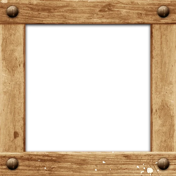 Grunge dřevěný rám — Stock fotografie