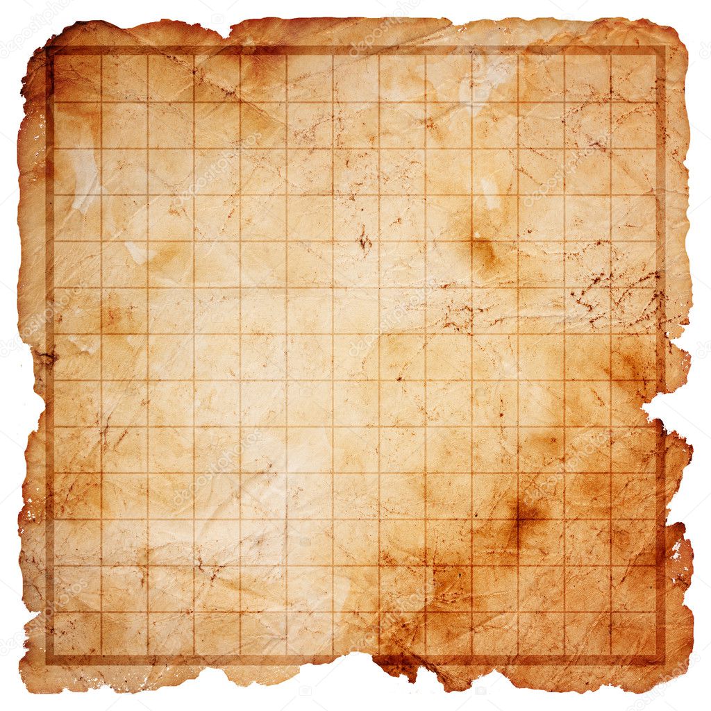 Blank pirate treasure map