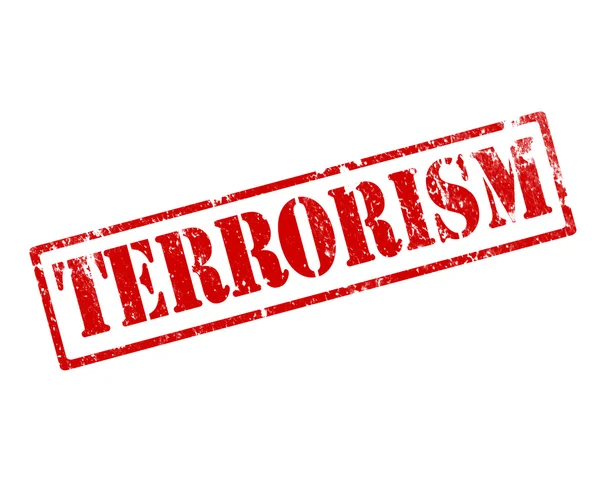 stock image Grunge terrorism stamp