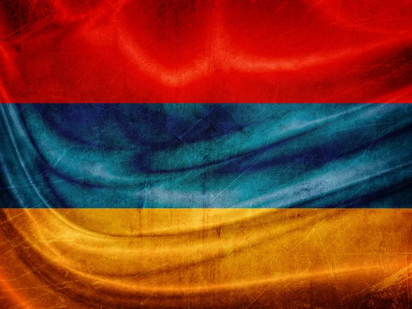 Série de bandeira Grunge - Arménia — Fotografia de Stock