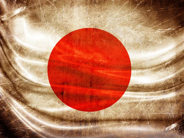 Grunge flagga serien - japan — Stockfoto