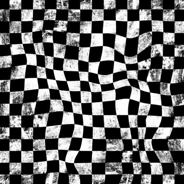 Grunge satranç tahtası arka plan