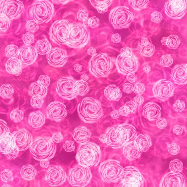 Floral background with pink roses clipart