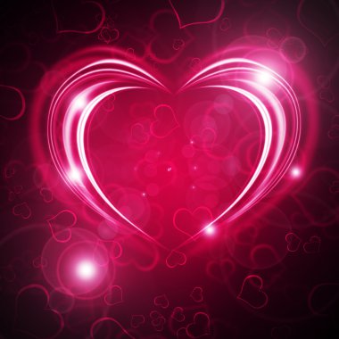 Glowing Valentine bachround clipart