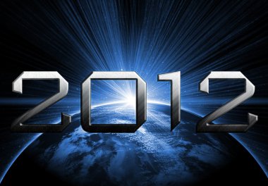 2012 year of the apocalypse clipart