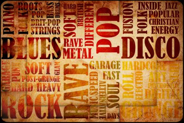 Rock Music poster clipart