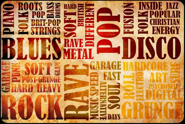 Manifesto di musica rock — Foto Stock