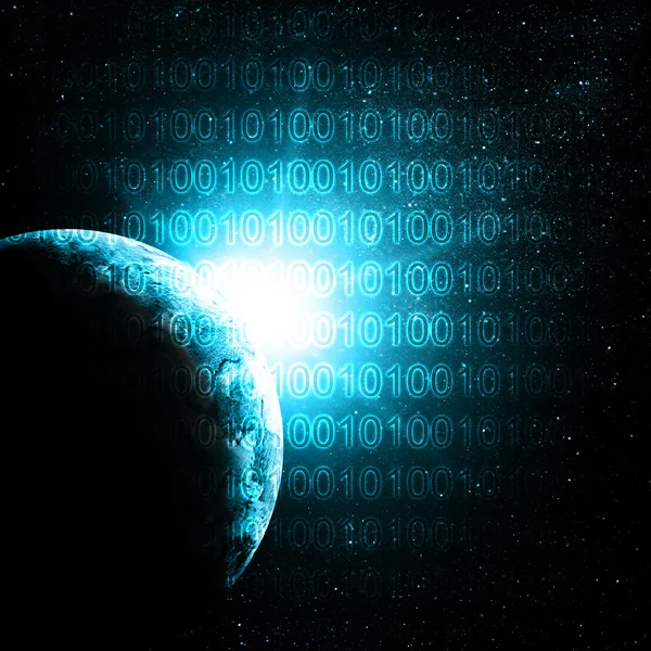 Digital planet background — Stock Photo, Image