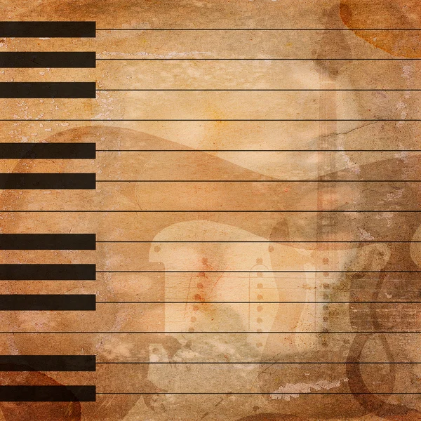 Grunge musical background — Stock Photo, Image