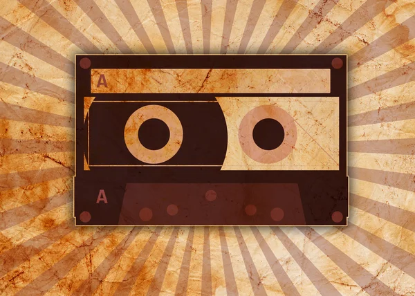Vintage background with old tape — Stock Photo, Image