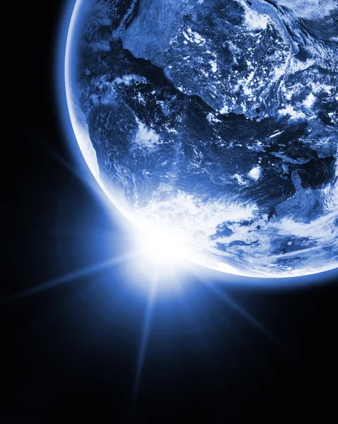 Земля у відкритому космосі — стокове фото