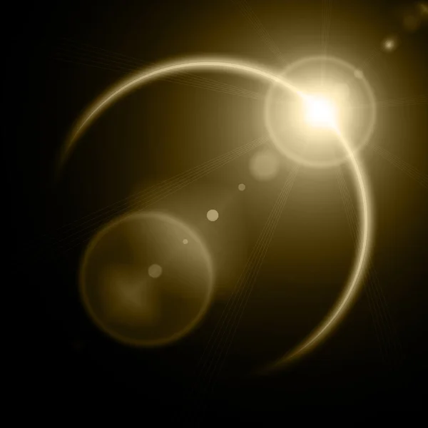 Иллюстрация солнечного затмения — стоковое фото