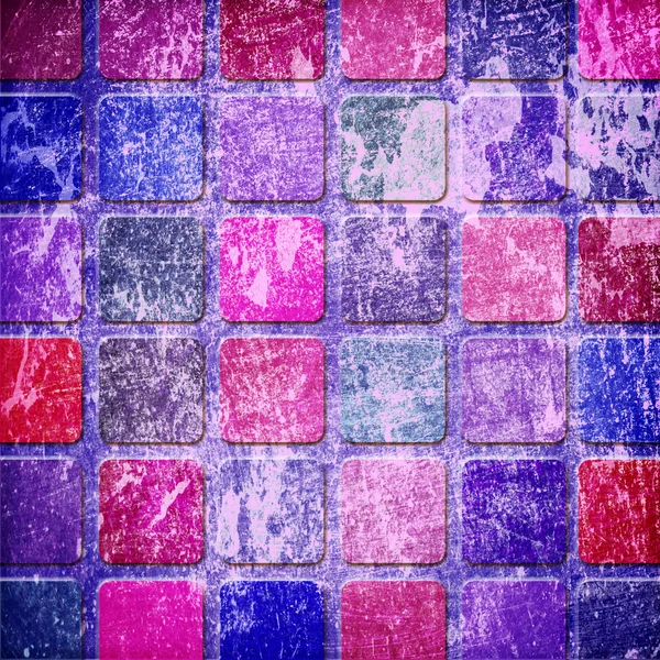Grunge 彩色方块 — 图库照片