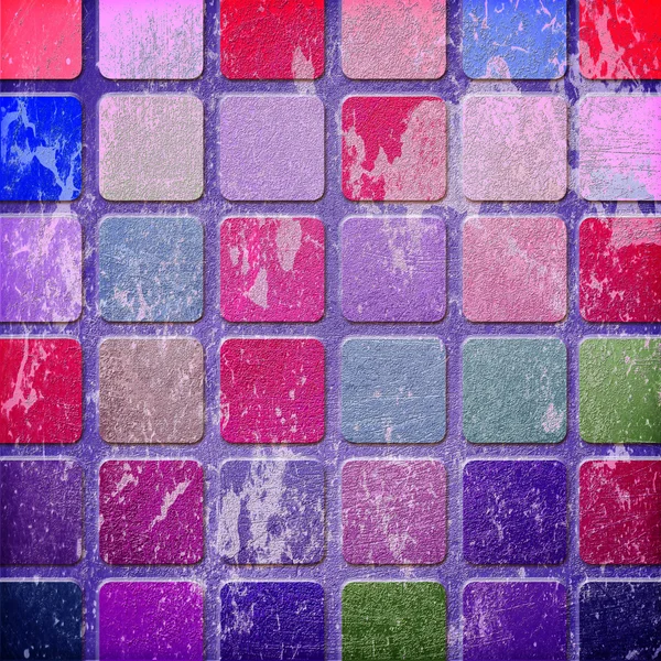 Grunge colourful squares — Stock Photo, Image