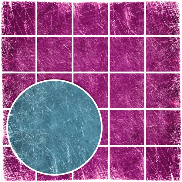 グランジ カラフルな正方形 — ストック写真