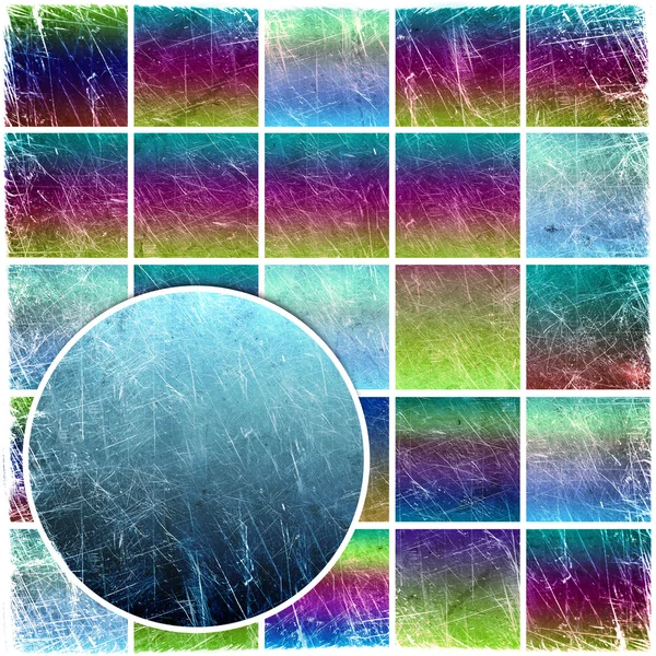 Grunge colorful squares — Stock Photo, Image