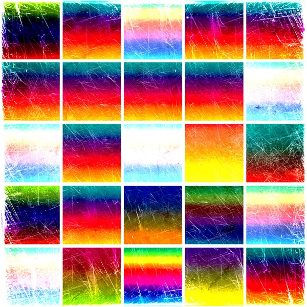 Гранж красочные квадраты — стоковое фото