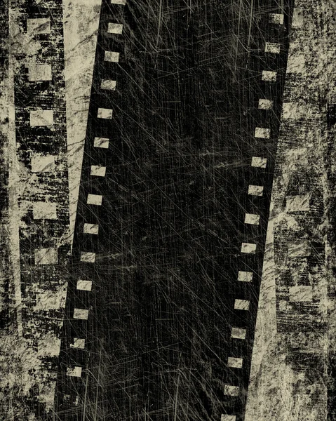 Grunge film stripe med plats för text — Stockfoto