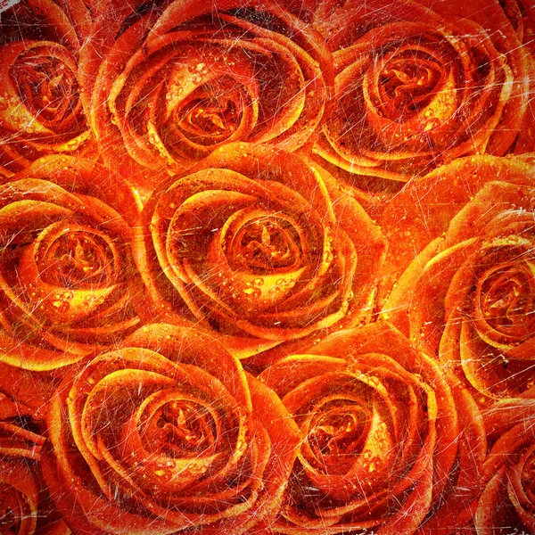 Фон Валентина с розами — стоковое фото