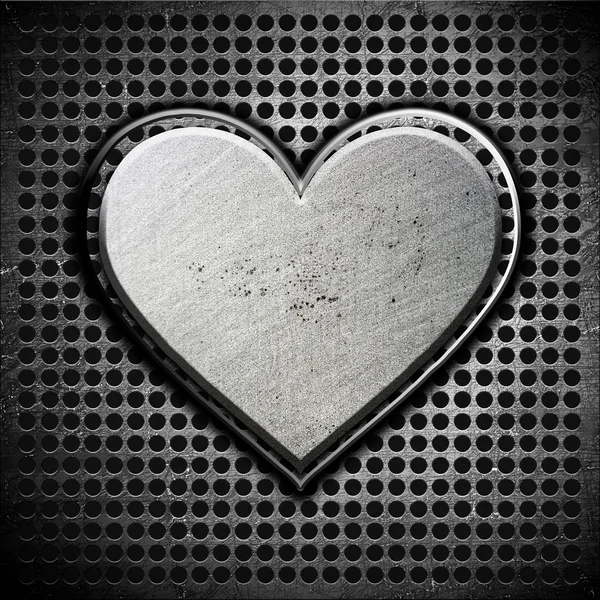 Metal heart — Stock Photo, Image