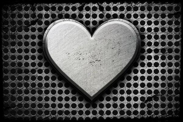 Coeur métallique — Photo