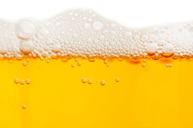 Close up of beer bubbles clipart