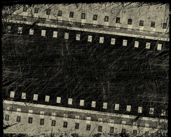 Grunge 电影条纹与地方为文本 — 图库照片