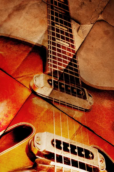 Vintage gitarr — Stockfoto