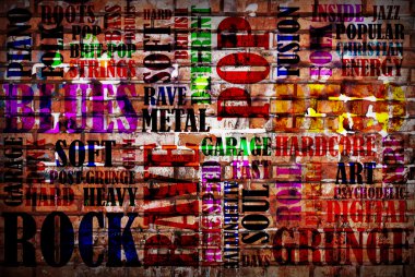 Rock Music poster clipart