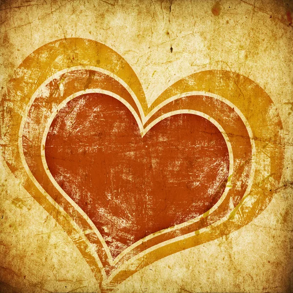Grunge καλλιτεχνικό υπόβαθρο με καρδιές — Φωτογραφία Αρχείου