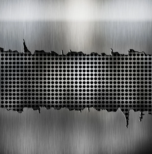 Crack metal background template — Stock Photo, Image
