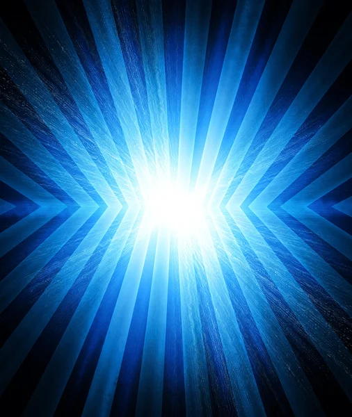 Λάμψη της αστραπής σε μπλε φόντο — Φωτογραφία Αρχείου