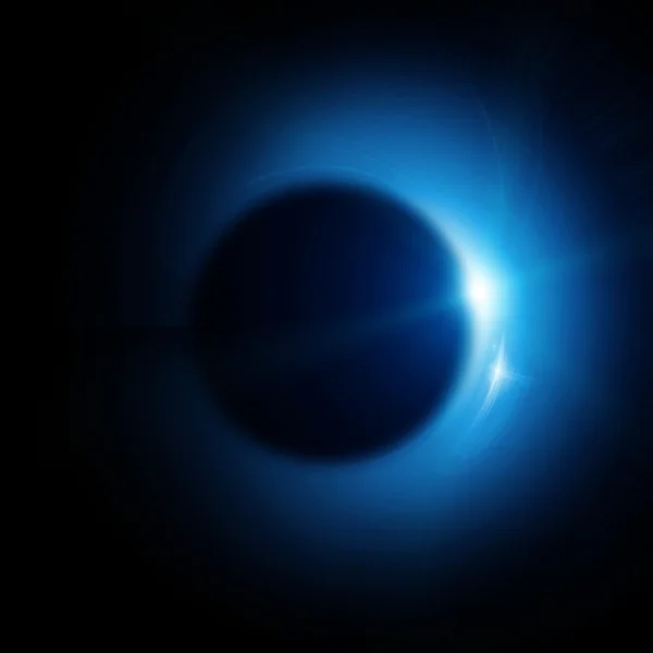 Eclipse solaire dans l'espace — Photo