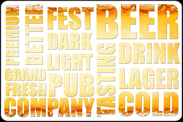 stock image Beer background text