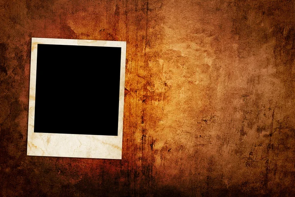 Blank photo frame on the grunge background — Stock Photo, Image
