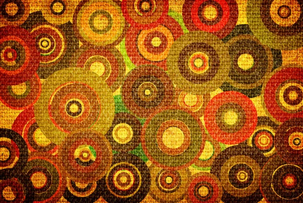 Grunge achtergrond met kleurrijke cirkels — Stockfoto