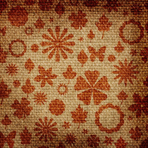 Grunge textura de tecido floral — Fotografia de Stock