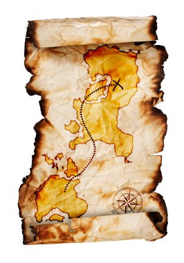 Old treasure map clipart