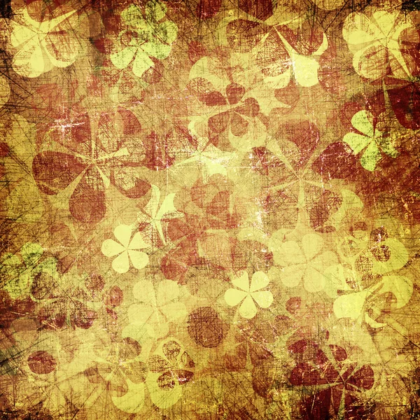Art grunge vintage floral background — Stock Photo, Image