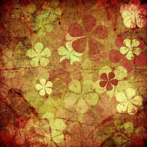 Арт гранж винтажный цветочный фон — стоковое фото
