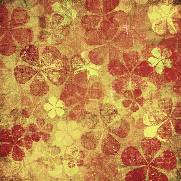 Kunst grunge vintage floral achtergrond — Stockfoto