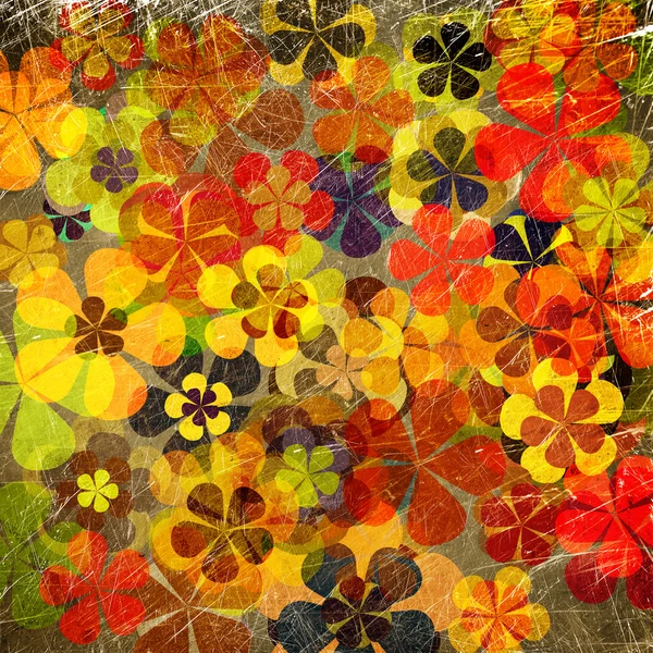 Арт гранж винтажный цветочный фон — стоковое фото