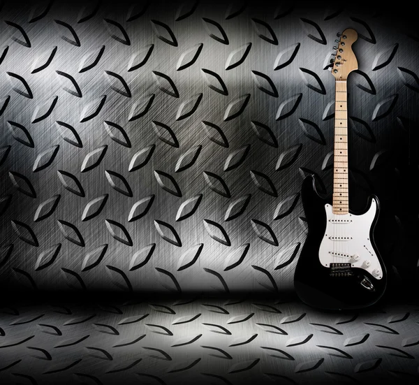 Guitarra eléctrica y la pared — Foto de Stock