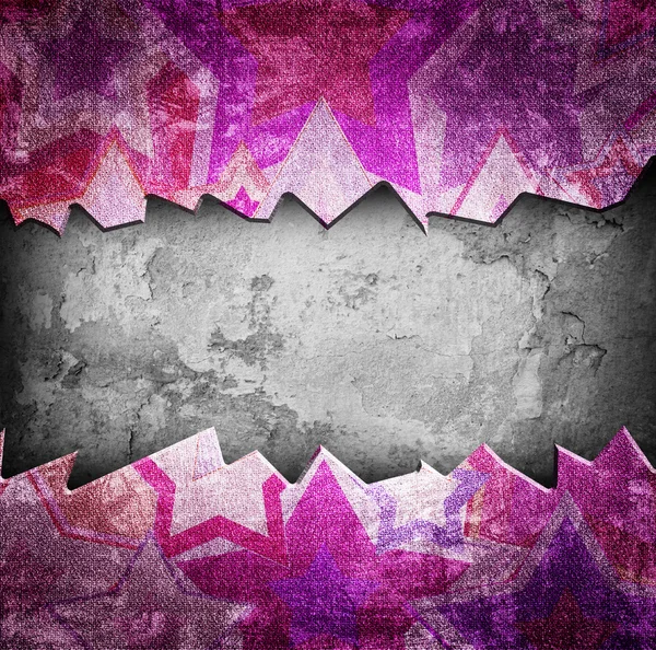 Illustration einer rissigen Grunge-Wand — Stockfoto