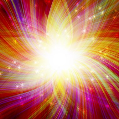 Glowing colorful magic burst clipart