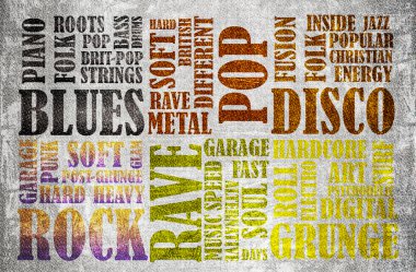 Rock Music poster clipart