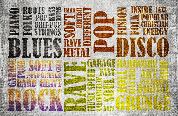 Manifesto di musica rock — Foto Stock