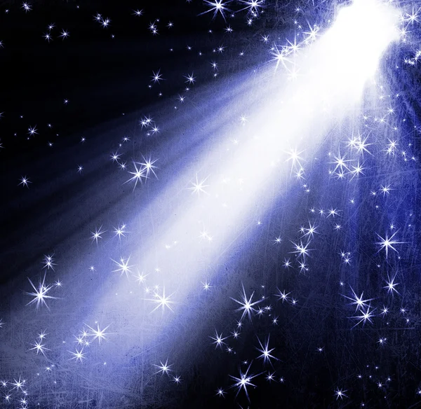 Spotlight with stars — Stock Photo, Image
