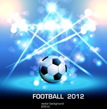 Football light poster clipart