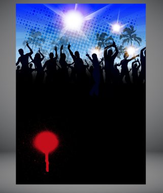 Party poster design clipart